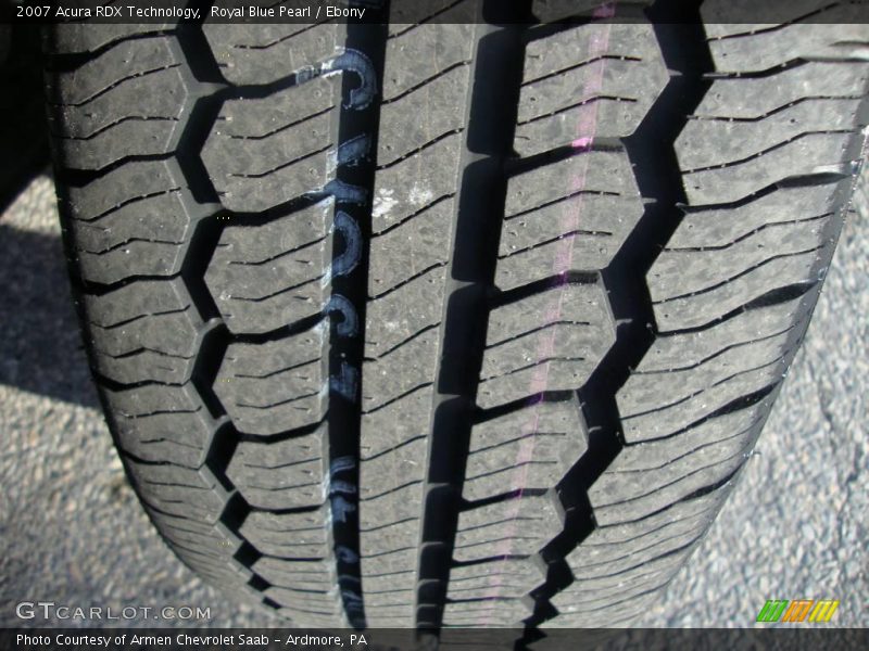 Royal Blue Pearl / Ebony 2007 Acura RDX Technology