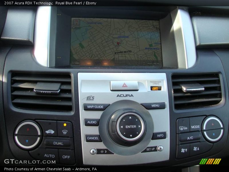 Royal Blue Pearl / Ebony 2007 Acura RDX Technology