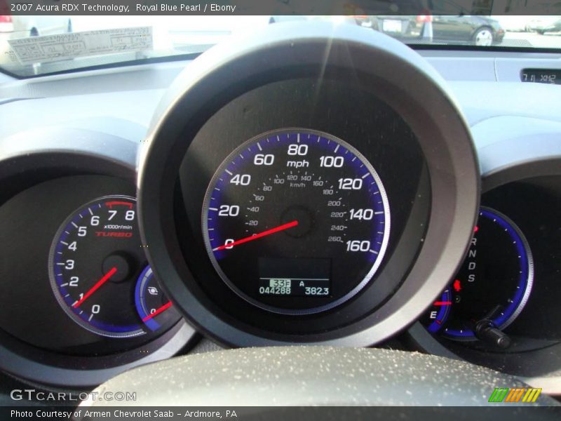 Royal Blue Pearl / Ebony 2007 Acura RDX Technology