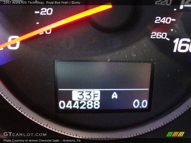 Royal Blue Pearl / Ebony 2007 Acura RDX Technology