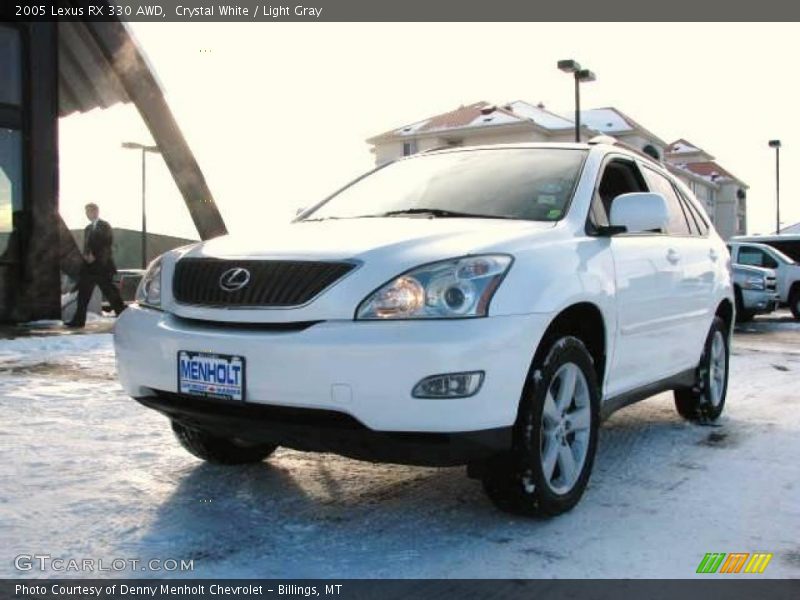 Crystal White / Light Gray 2005 Lexus RX 330 AWD