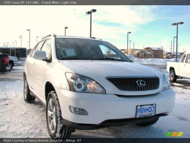 Crystal White / Light Gray 2005 Lexus RX 330 AWD