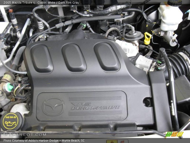 Classic White / Dark Flint Gray 2005 Mazda Tribute s