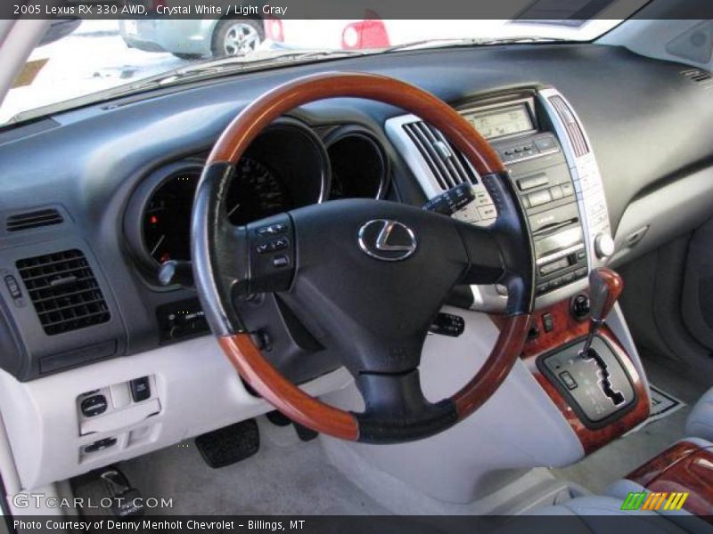 Crystal White / Light Gray 2005 Lexus RX 330 AWD