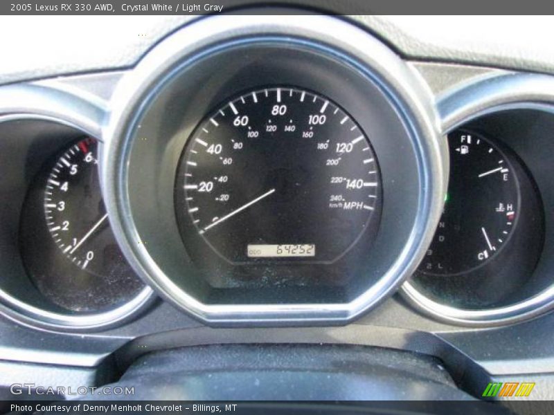 Crystal White / Light Gray 2005 Lexus RX 330 AWD