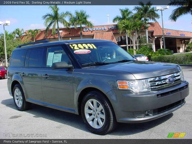 Sterling Grey Metallic / Medium Light Stone 2009 Ford Flex SE