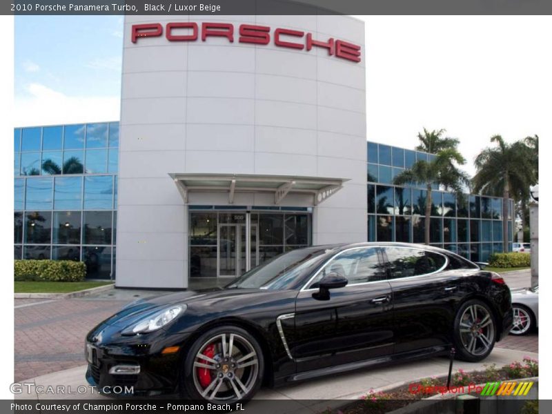 Black / Luxor Beige 2010 Porsche Panamera Turbo