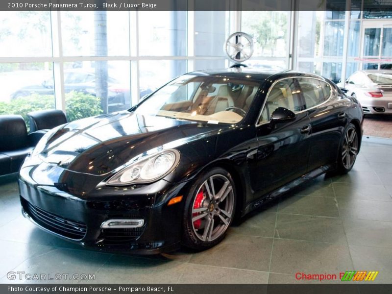 Black / Luxor Beige 2010 Porsche Panamera Turbo