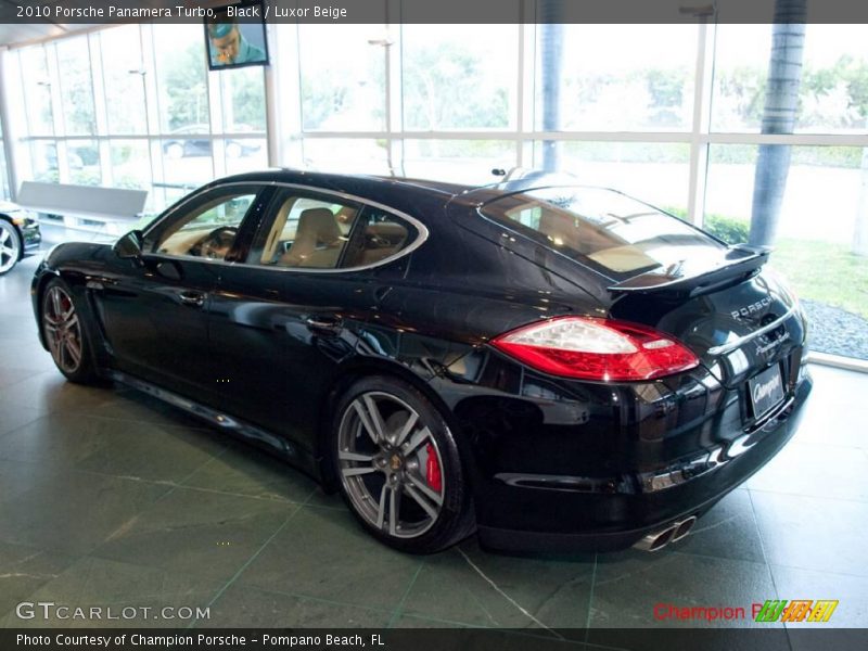 Black / Luxor Beige 2010 Porsche Panamera Turbo