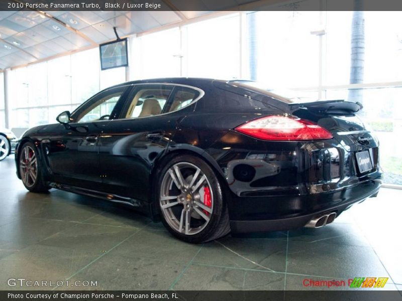 Black / Luxor Beige 2010 Porsche Panamera Turbo