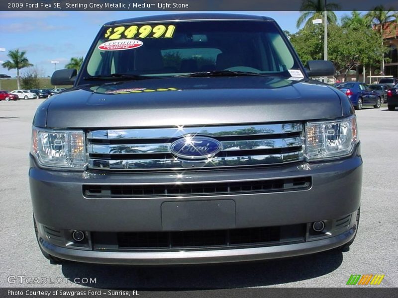 Sterling Grey Metallic / Medium Light Stone 2009 Ford Flex SE