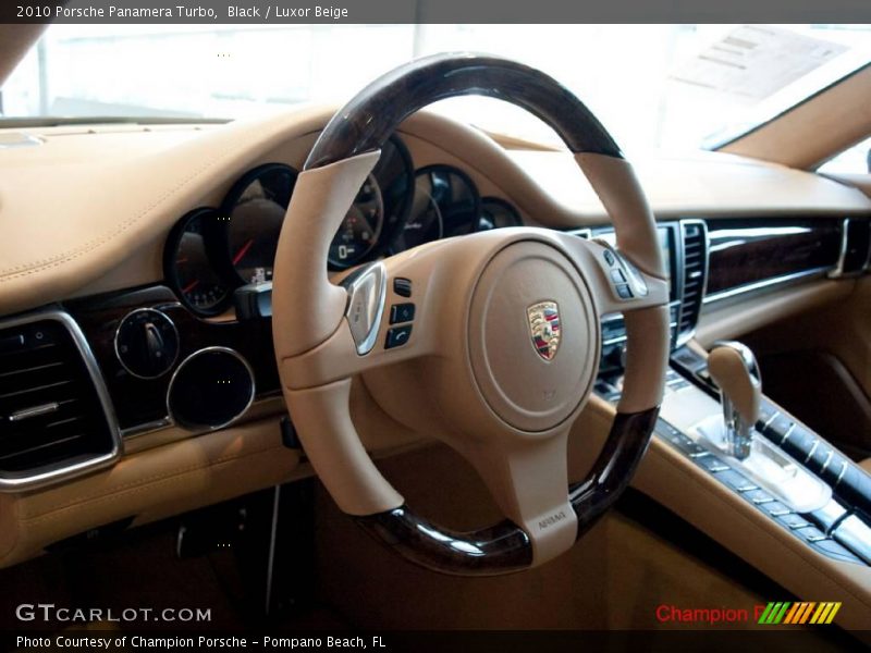 Black / Luxor Beige 2010 Porsche Panamera Turbo