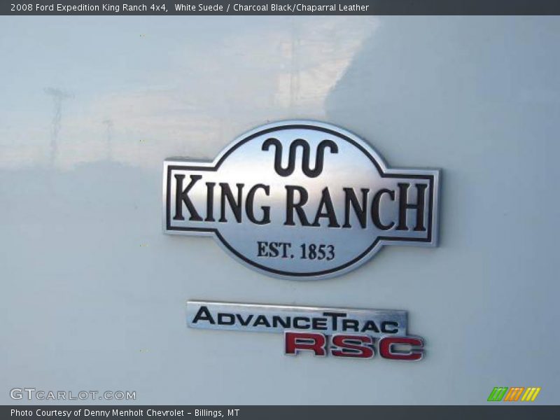 White Suede / Charcoal Black/Chaparral Leather 2008 Ford Expedition King Ranch 4x4
