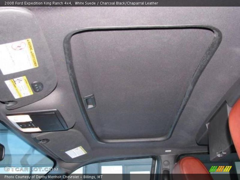 White Suede / Charcoal Black/Chaparral Leather 2008 Ford Expedition King Ranch 4x4