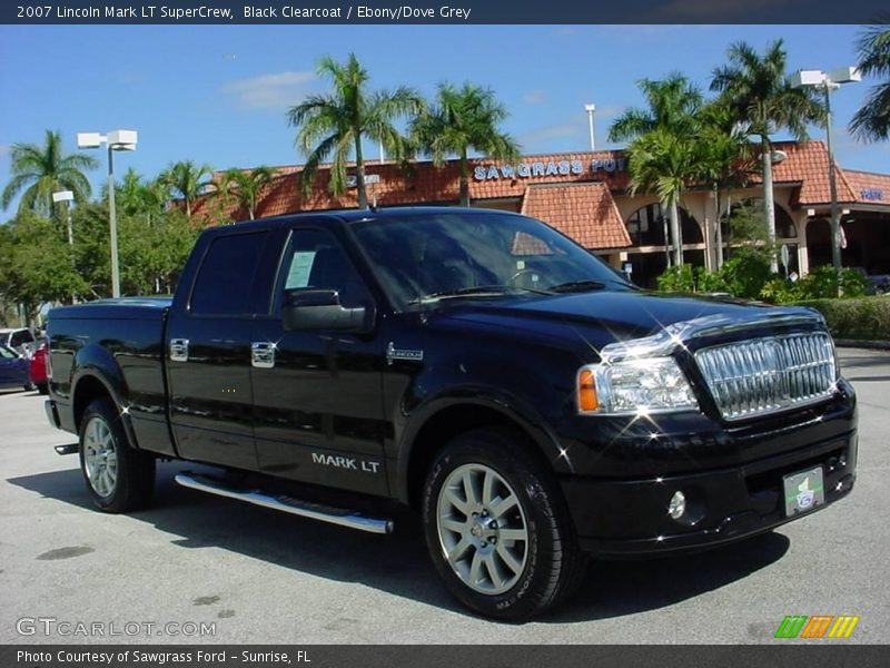 Black Clearcoat / Ebony/Dove Grey 2007 Lincoln Mark LT SuperCrew