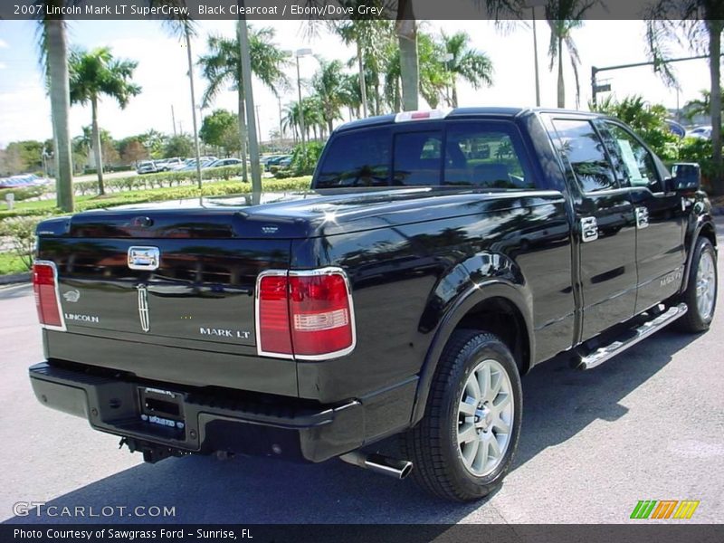 Black Clearcoat / Ebony/Dove Grey 2007 Lincoln Mark LT SuperCrew