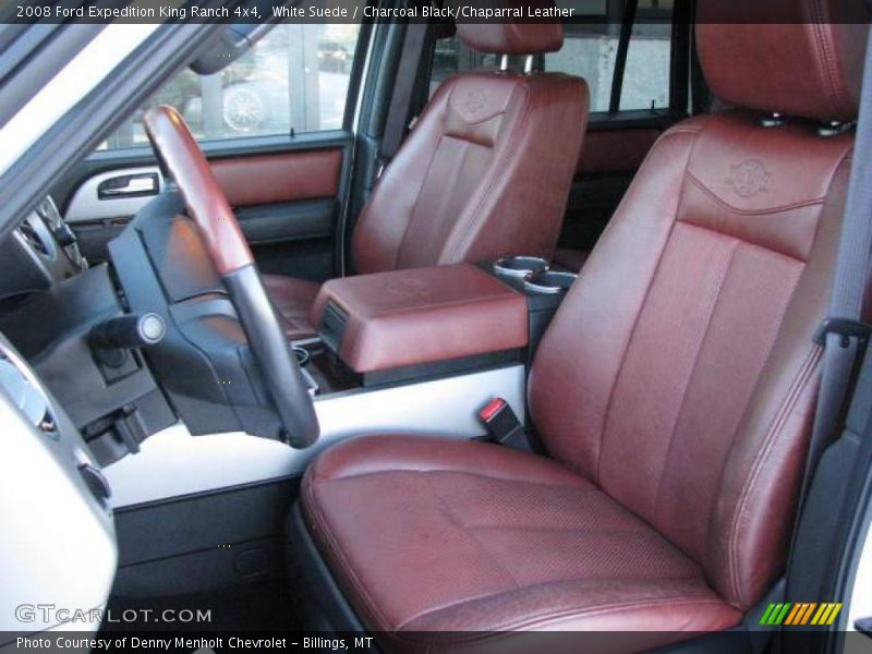 White Suede / Charcoal Black/Chaparral Leather 2008 Ford Expedition King Ranch 4x4