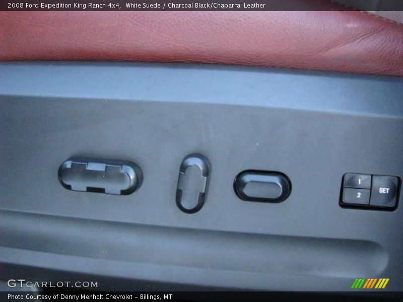 White Suede / Charcoal Black/Chaparral Leather 2008 Ford Expedition King Ranch 4x4
