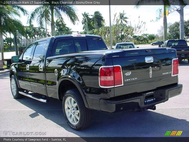 Black Clearcoat / Ebony/Dove Grey 2007 Lincoln Mark LT SuperCrew