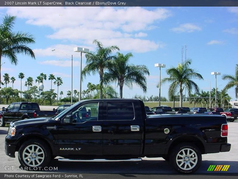 Black Clearcoat / Ebony/Dove Grey 2007 Lincoln Mark LT SuperCrew