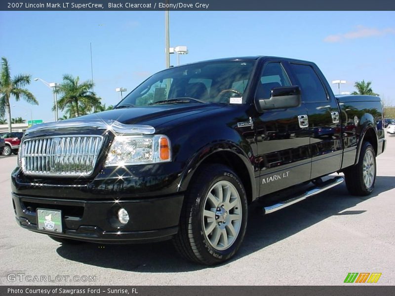 Black Clearcoat / Ebony/Dove Grey 2007 Lincoln Mark LT SuperCrew
