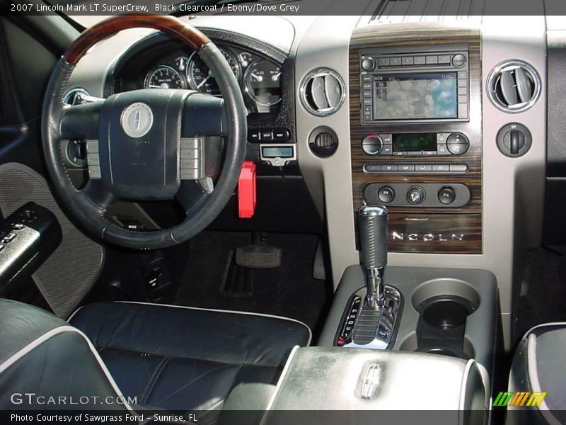 Black Clearcoat / Ebony/Dove Grey 2007 Lincoln Mark LT SuperCrew
