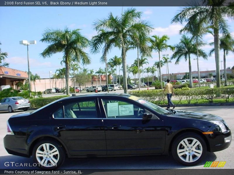 Black Ebony / Medium Light Stone 2008 Ford Fusion SEL V6