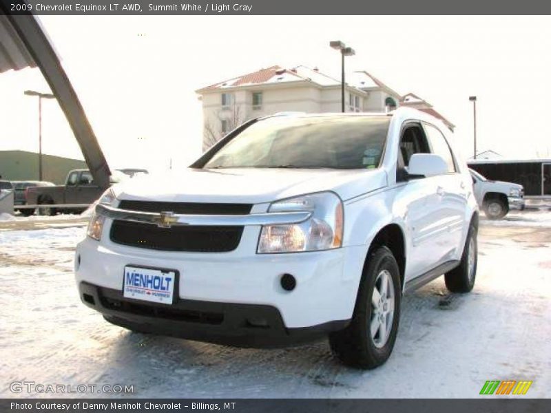 Summit White / Light Gray 2009 Chevrolet Equinox LT AWD