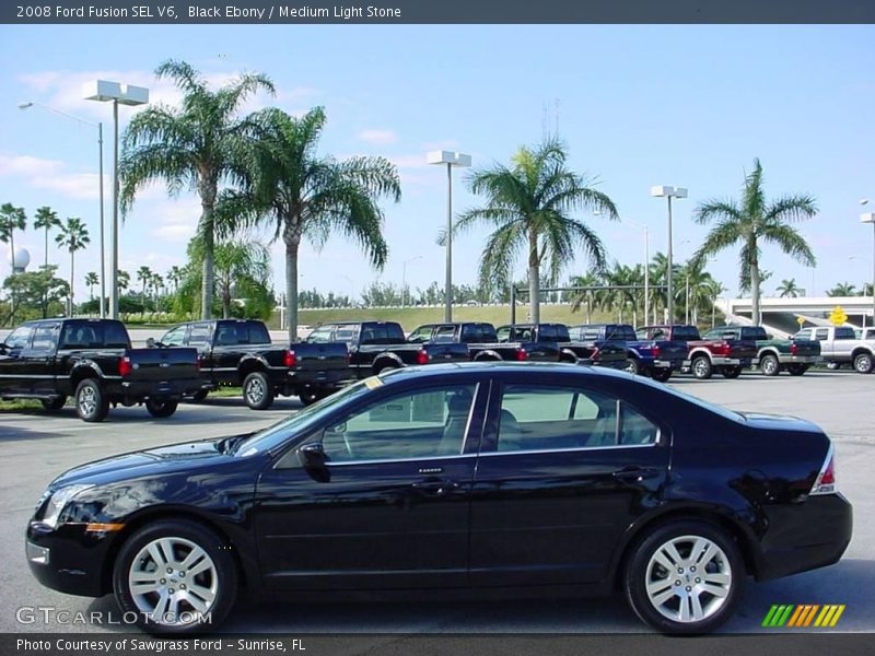 Black Ebony / Medium Light Stone 2008 Ford Fusion SEL V6