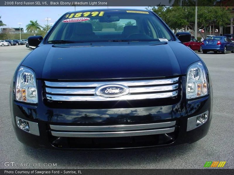 Black Ebony / Medium Light Stone 2008 Ford Fusion SEL V6