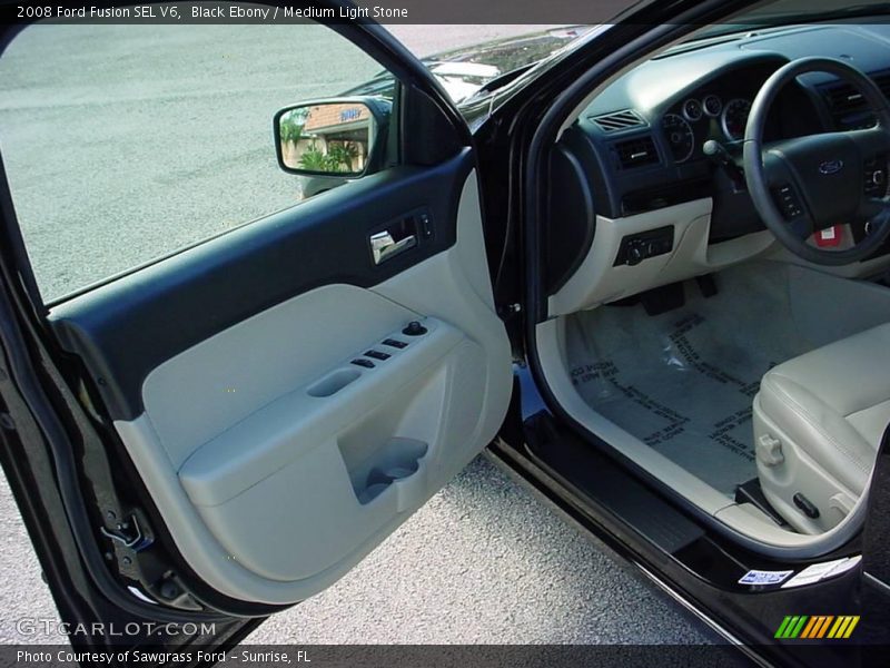 Black Ebony / Medium Light Stone 2008 Ford Fusion SEL V6