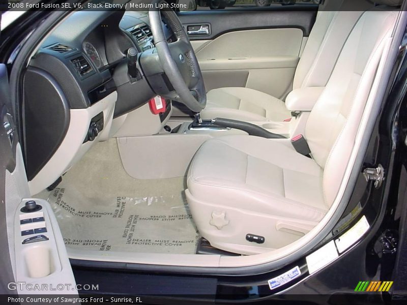 Black Ebony / Medium Light Stone 2008 Ford Fusion SEL V6