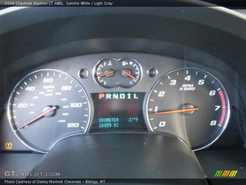 Summit White / Light Gray 2009 Chevrolet Equinox LT AWD