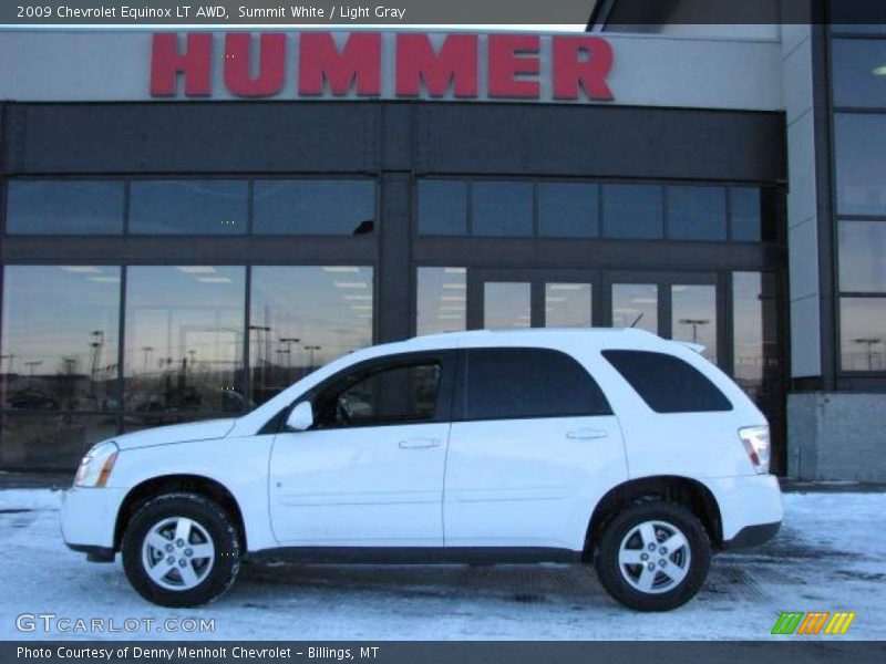 Summit White / Light Gray 2009 Chevrolet Equinox LT AWD