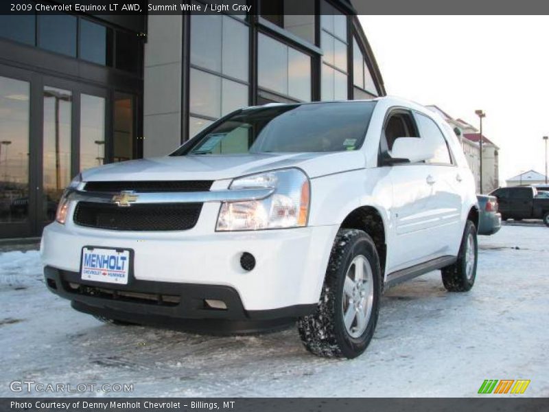 Summit White / Light Gray 2009 Chevrolet Equinox LT AWD