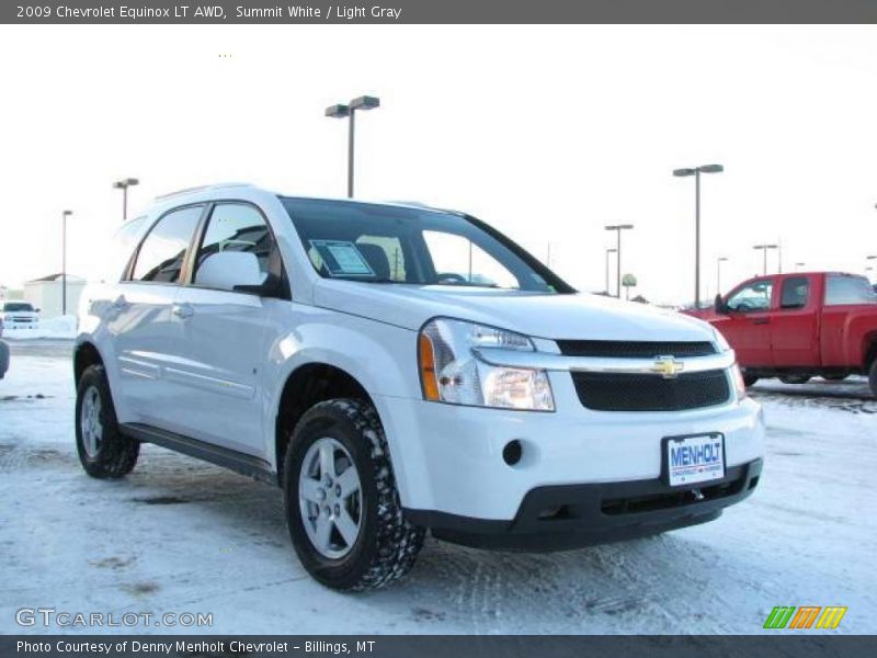 Summit White / Light Gray 2009 Chevrolet Equinox LT AWD