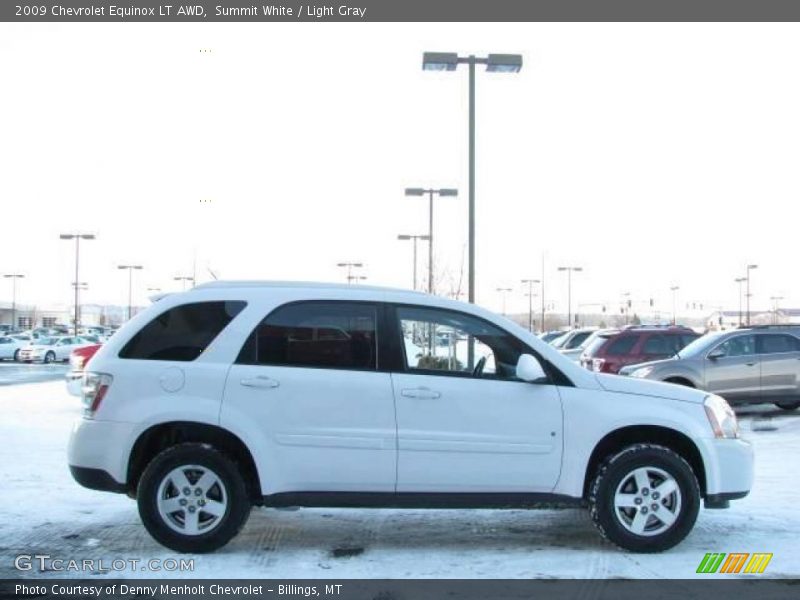 Summit White / Light Gray 2009 Chevrolet Equinox LT AWD