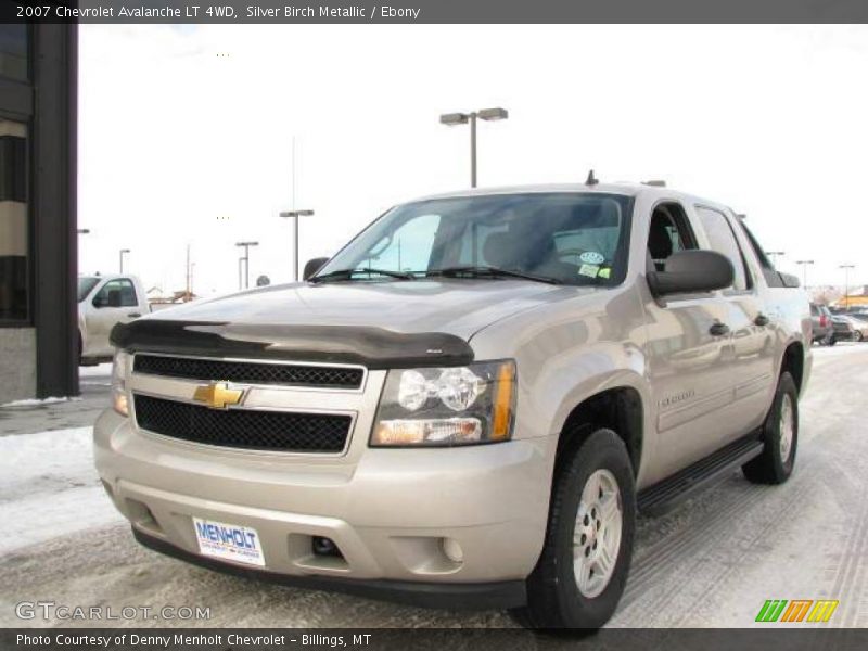 Silver Birch Metallic / Ebony 2007 Chevrolet Avalanche LT 4WD