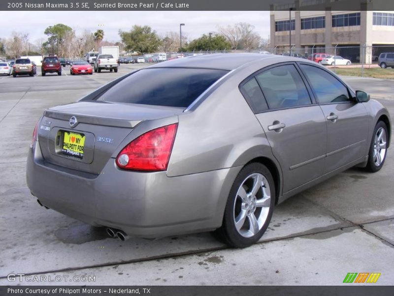 Spirited Bronze Pearl / Cafe Latte 2005 Nissan Maxima 3.5 SE