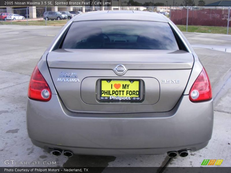 Spirited Bronze Pearl / Cafe Latte 2005 Nissan Maxima 3.5 SE