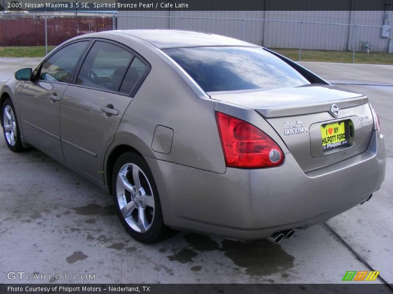Spirited Bronze Pearl / Cafe Latte 2005 Nissan Maxima 3.5 SE
