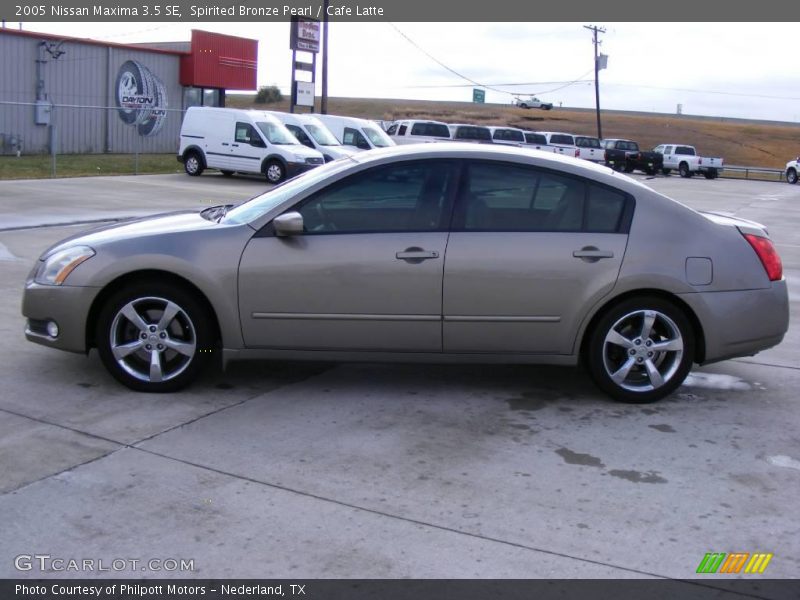Spirited Bronze Pearl / Cafe Latte 2005 Nissan Maxima 3.5 SE