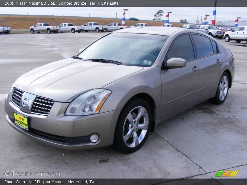 Spirited Bronze Pearl / Cafe Latte 2005 Nissan Maxima 3.5 SE