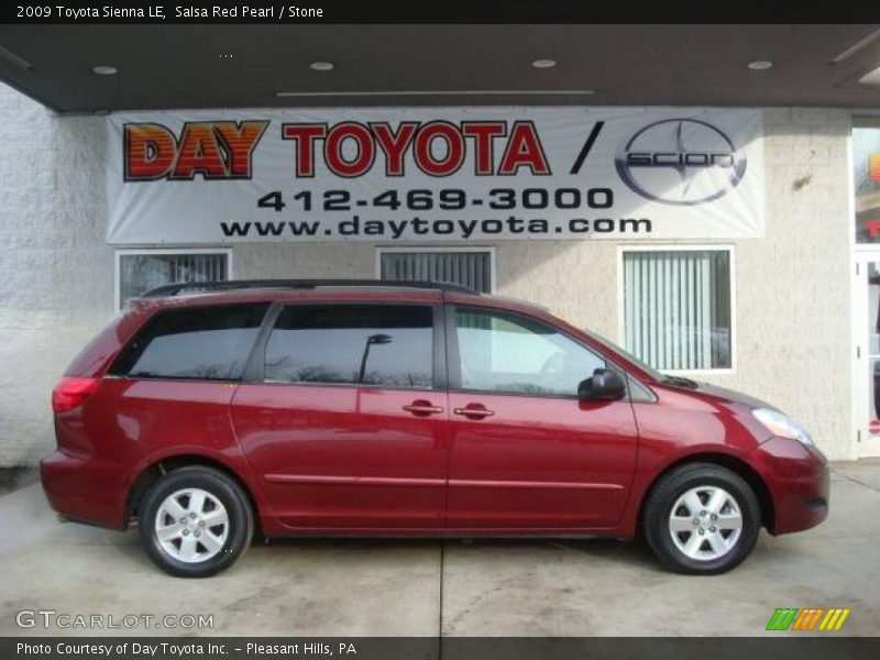 Salsa Red Pearl / Stone 2009 Toyota Sienna LE