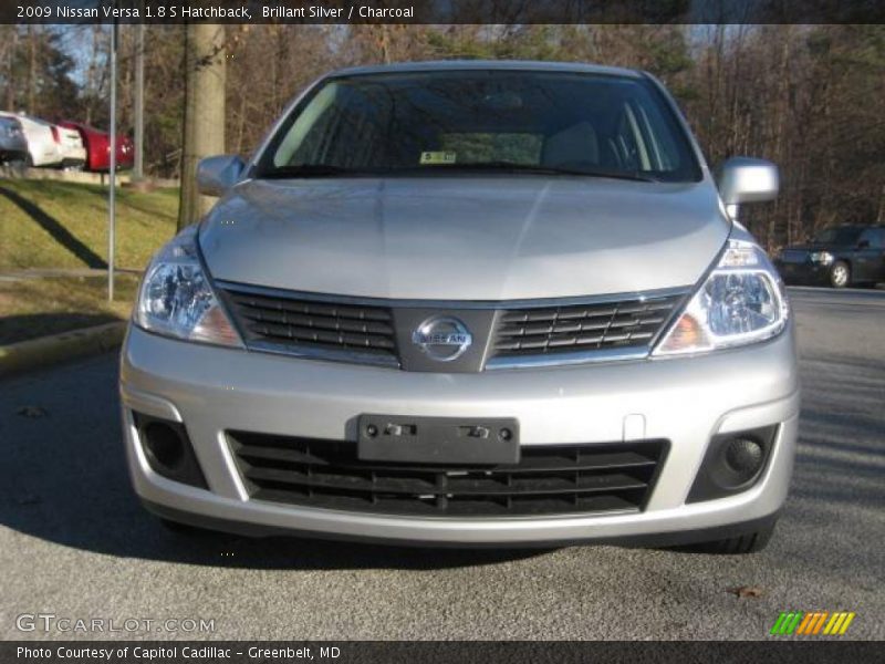 Brillant Silver / Charcoal 2009 Nissan Versa 1.8 S Hatchback