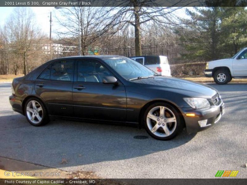 Graphite Gray Pearl / Black 2001 Lexus IS 300