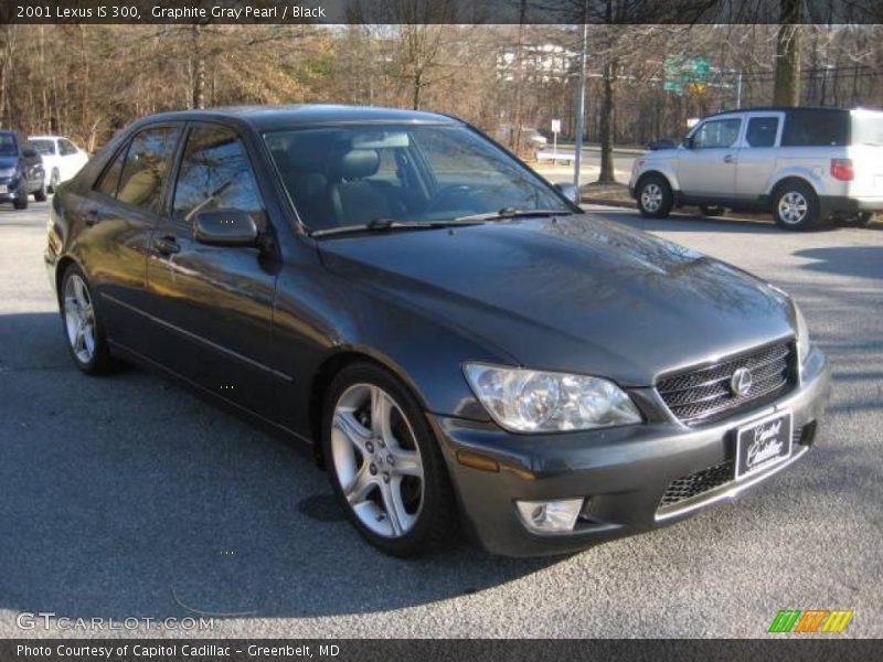 Graphite Gray Pearl / Black 2001 Lexus IS 300