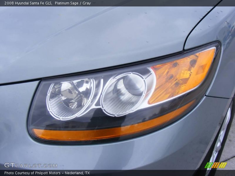 Platinum Sage / Gray 2008 Hyundai Santa Fe GLS