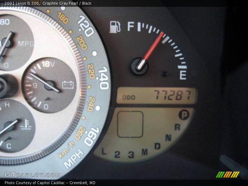 Graphite Gray Pearl / Black 2001 Lexus IS 300