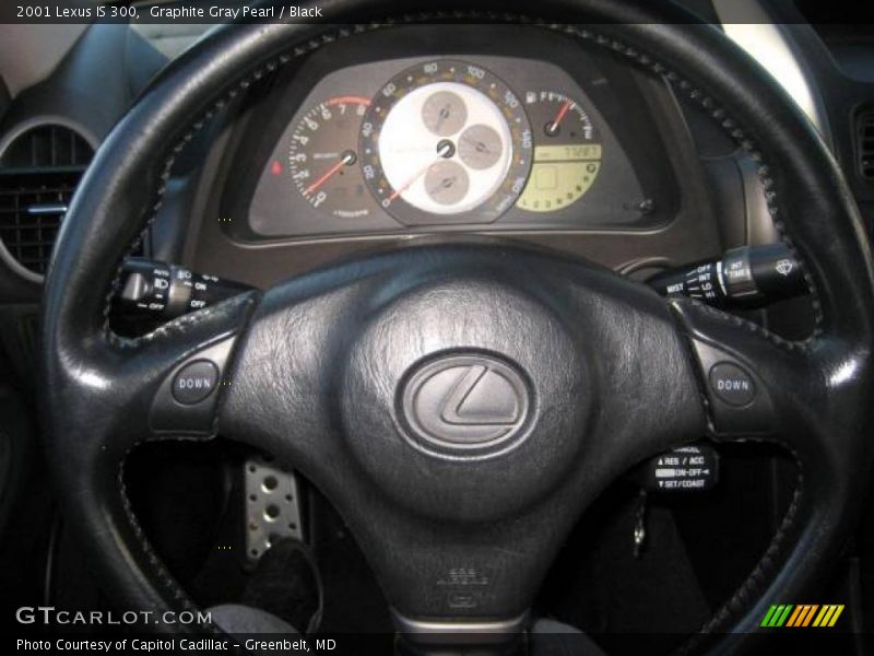 Graphite Gray Pearl / Black 2001 Lexus IS 300